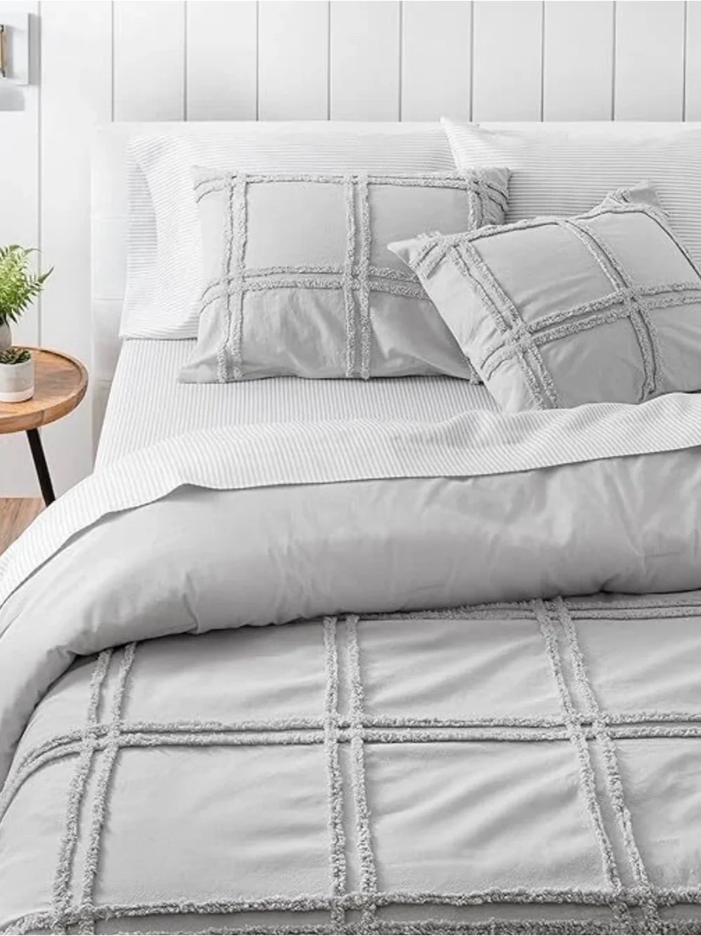 3 Pc Duvet Cover Set by Martha Stewart 100% Cotton Luxurious Queen Size